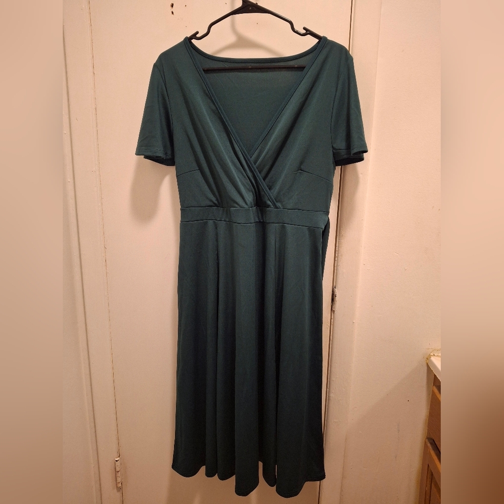 Amazon Teal Midi Dress